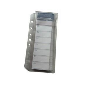 New Franklin Covey Weekly Compass Cards with Storage Pouch Classic Size Clear